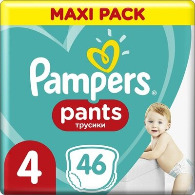 Підгузки-трусики Pampers Pants дитячі розмір 4, 9-15 кг, 46 шт