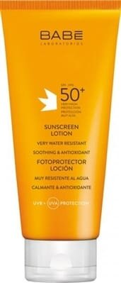 Сонцезахисний лосьйон Babe Laboratorios SPF50+ водостійкий, 200 мл