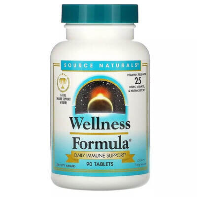Підтримка імунітету Source Naturals Wellness Formula таблетки №90