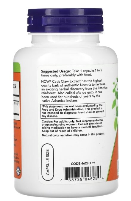 Котячого Кігтя екстракт NOW Cat's Claw Extract вег. капсули №120