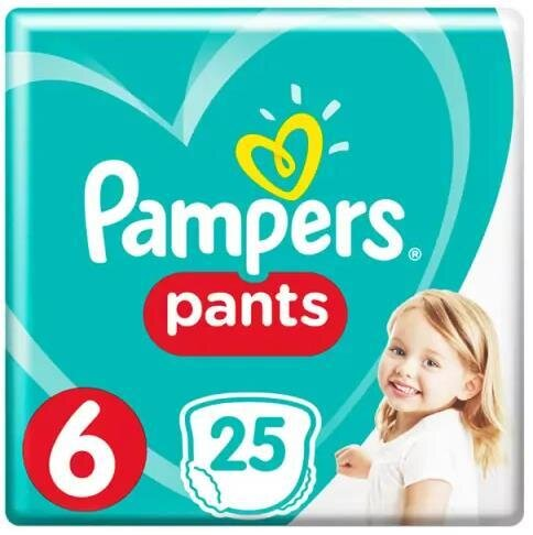 Підгузки-трусики Pampers Pants дитячі розмір 6, 15+ кг, 25 шт
