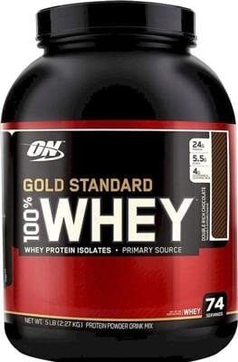 Протеїн Optimum Nutrition Gold Standard 100% Whey, Подвійний шоколад, 2,27 кг