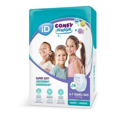 Підгузки-трусики iD Comfy Junior дитячі унісекс, розмір 5, 17-27 кг, 14 шт