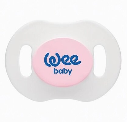 Набір пустушок силіконових Wee Baby День-ніч №1, ортодонтичні 0-6 місяців, 2 шт