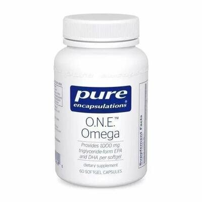 Омега-3 Pure Encapsulations ONE Omega, 60 капсул