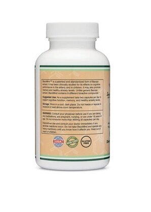 Бакомайнд екстракт Бакопи Double Wood Bacomind Bacopa Extract 150 мг, 210 капсул