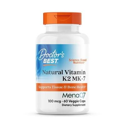 Вітамін К2 МК-7 Doctor's Best МК-7 Vitamin K2, 60 капсул