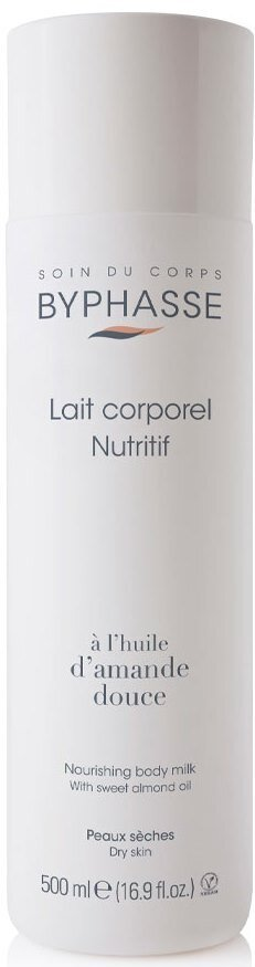 Молочко для тіла Byphasse Nourishing зволожуюче з олією мигдалю, 500 мл
