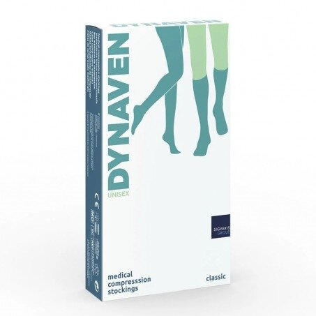 Панчохи компресійні Sigvaris Dynaven 308783 клас компресії 2, закритий мисок, висота normal, бежевий, розмір M PLUS