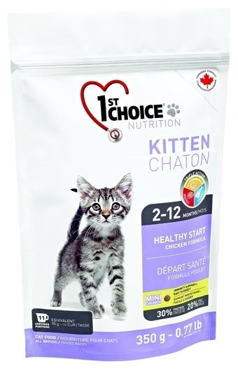 Корм сухий для кошенят 1st Choice Kitten зі смаком курки, 0.35 кг