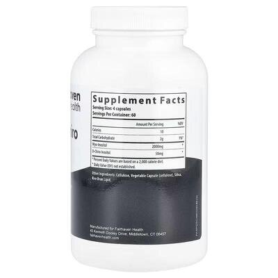 Міо-інозитол та D-хиро інозитол Fairhaven Health Myo + D-Chiro Inositol, 240 капсул