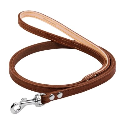 Повідець Collar 04476 одинарний, не прошитий, ширина 8 мм довжина 122 см, коричневий