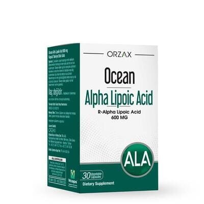 Альфа-ліпоєва кислота Orzax Ocean Alpha Lipoic Acid 600 мг, 30 капсул