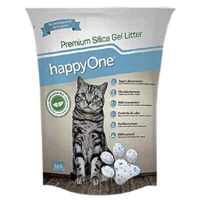 Наповнювач для котячого туалету HappyOne Premium силікагелевий, 1,46 кг (3,8 л)
