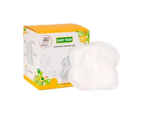 Вкладиші лактаційні Baby Team Basic 0021, 30 штук
