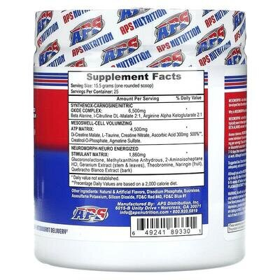 Передтренувальний комплекс APS Nutrition Mesomorph виноград, 388 г