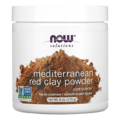 Глина червона середземноморська NOW Mediterranean Red Clay Powder, 170 г