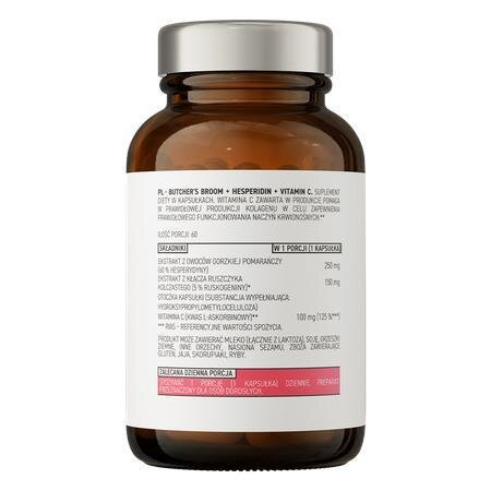 Рускус + Гесперидин + Вітамін С OstroVit Pharma ruszczyk + Hesperydyna + Vit C, 60 капсул