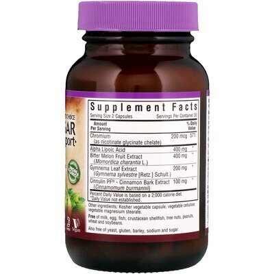 Контроль цукру в крові Bluebonnet Nutrition Targeted Choice Blood Sugar Support, 60 вегетаріанських капсул