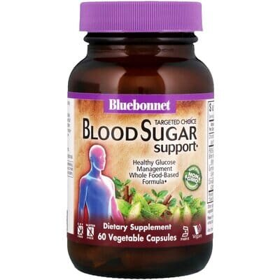 Контроль цукру в крові Bluebonnet Nutrition Targeted Choice Blood Sugar Support, 60 вегетаріанських капсул