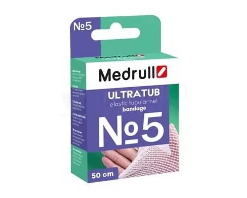 Бинт еластичний Medrull Ultratub №5 сітчастий трубчастий, розмір 3 см x 50 cм