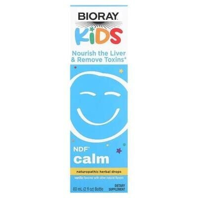 Для печінки та виведення токсинів Bioray Kids NDF Calm для дітей зі смаком ванілі, 60 мл