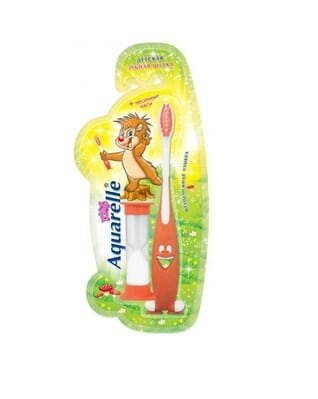 Зубна щітка Aquarelle Kids кольорова з пісочним годинником