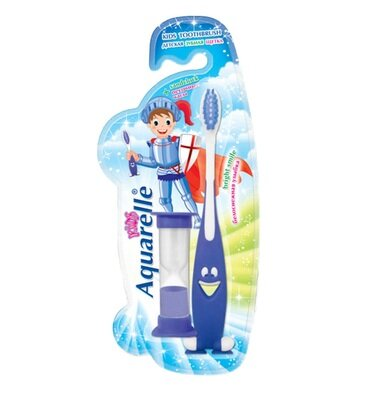 Зубна щітка Aquarelle Kids кольорова з пісочним годинником