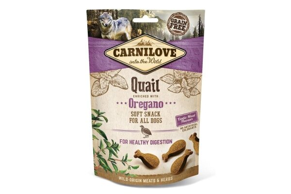 Ласощі для собак Carnilove Semi Moist з перепелом та орегано, 200 г