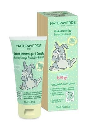 Крем під підгузник Naturaverde Baby дитячий з екстрактом вівса та ромашки, 100 мл