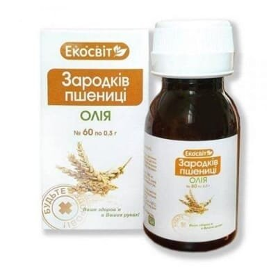 Олія зародків пшениці Екосвіт капсули по 0,3 г №60