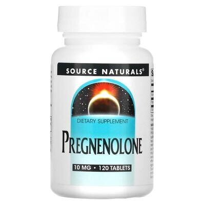 Прегненолон Source Naturals Pregnenolone 10 мг, 120 таблеток