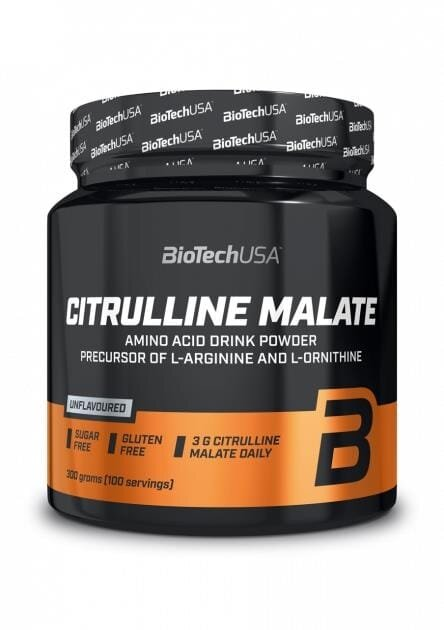 Цитрулін малат Biotech Citrulline Malate без смаку, 300 г