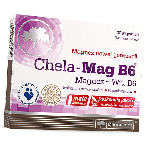 Магній та Вітамін В6 Olimp Chela-Mag B6 Caps, 60 капсул