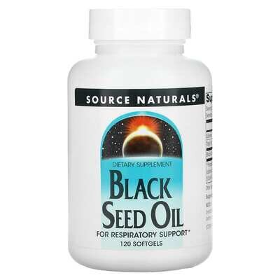 Олія чорного кмину Source Naturals Black cumin oil, 120 капсул