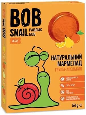 Мармелад Bob Snail Jelly грушево-апельсиновий, 54 г