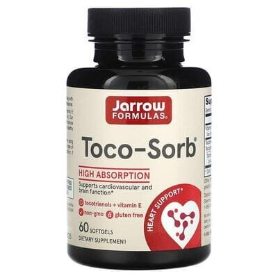 Токо-Сорб Jarrow Formulas Toco-Sorb Mixed Tocotrienols and Vitamin E, 60 капсул