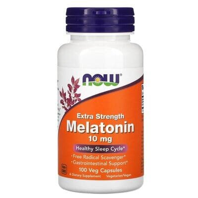 Мелатонін NOW Melatonin 10 мг вег. капсули №100