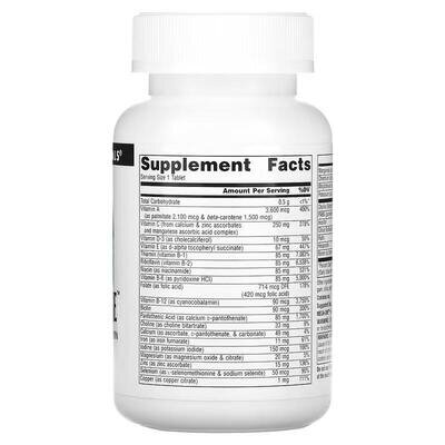 Мультивітаміни з мінералами Source Naturals Multi-Vitamin with Minerals, 60 таблеток