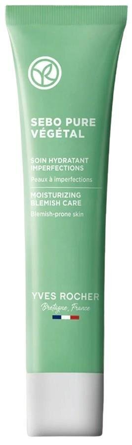 Крем для обличчя Yves Rocher Sebo Pure Vegetal Зволоження, для проблемної шкіри, 40 мл