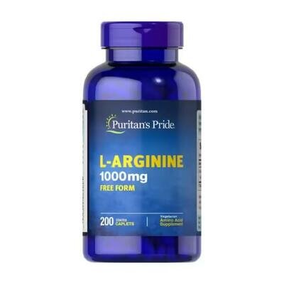 Аргінін Puritan's Pride L-Arginine 1000 мг, 200 каплет