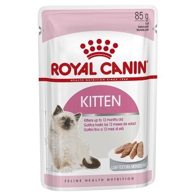 Корм вологий для кошенят від 4 до 12 місяців Royal Canin Kitten Instinctive Loaf паштет, 85 г