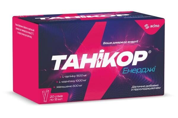 Танікор Енерджі розчин по 15 мл №20 у стіках