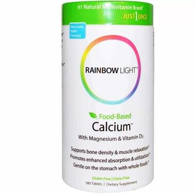 Кальцій, Магній та вітамін Д3 Rainbow Light Calcium With Magnesium & Vitamin D3, 180 таблеток