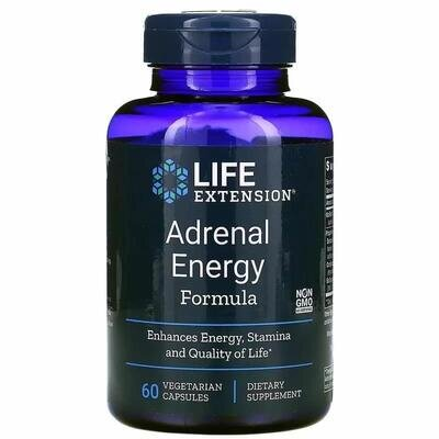 Підтримка наднирників Life Extension Adrenal Energy Formula веганські капсули №60
