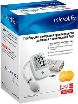 Тонометр Microlife ВР N2 Easy напівавтоматичний