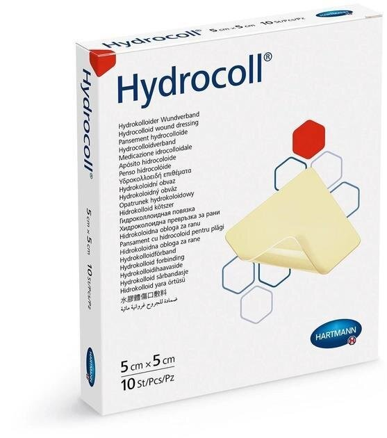Пов'язка гідроколоїдна Hydrocoll 5 см х 5 см, 1 штука