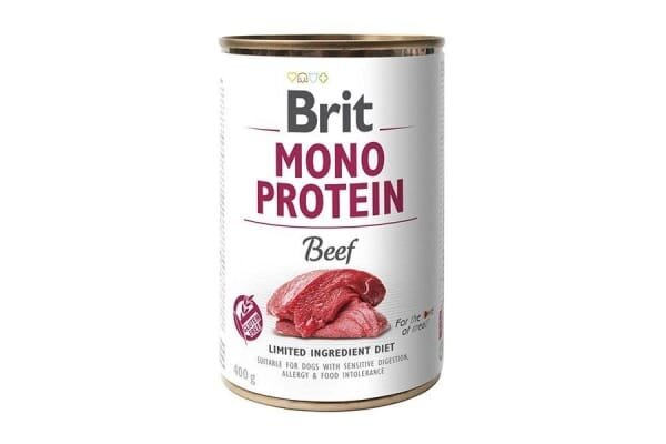 Корм вологий для собак Brit Mono Protein з яловичиною, 400 г