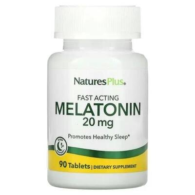 Мелатонін Швидкодіючий Nature's Plus Fast Acting Melatonin 20 мг, 90 таблеток