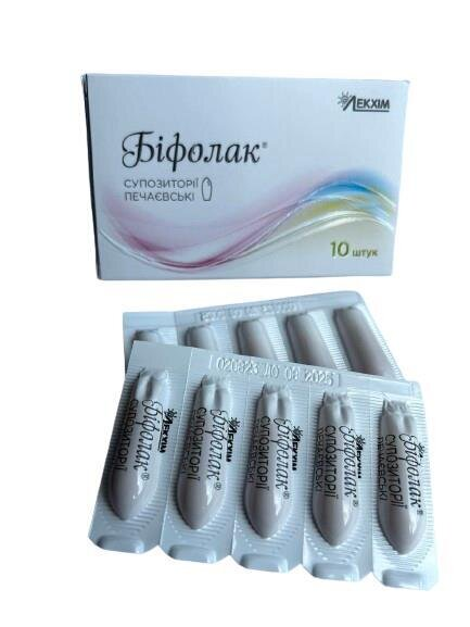 Біфолак Печаєвські супозиторії вагін. №10 у бліс.